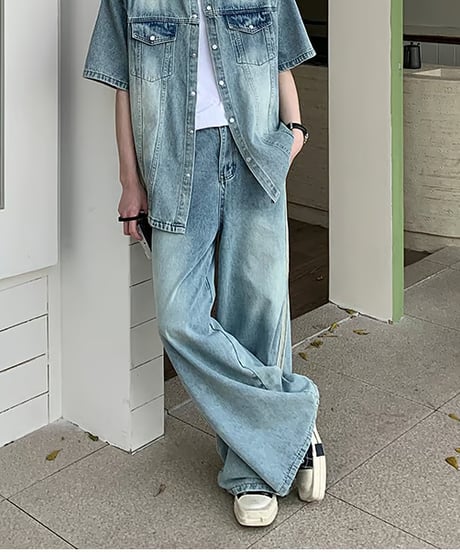 サイドライン デニムパンツ / pants only