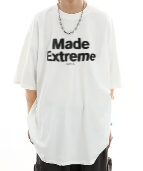 スプレーレター プリントTシャツ / 4color