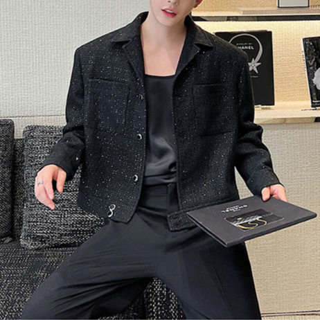 クロップドジャケット ツイードクロップドジャケット / 2color | ness.