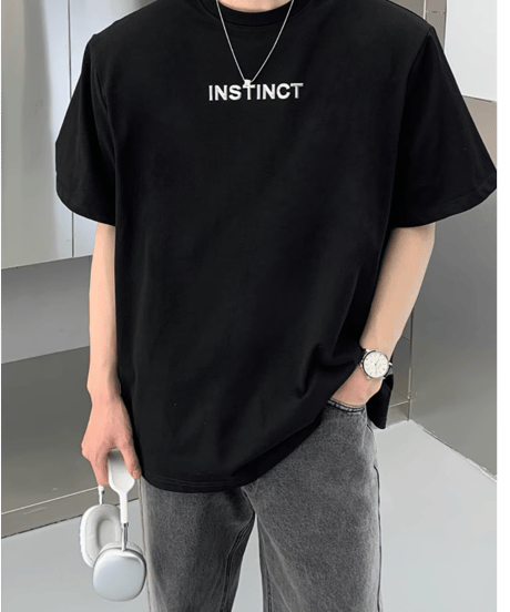 フロントプリント リラックスフィットTシャツ / 2color