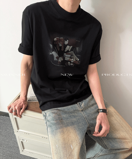 シネマティックライフ アートグラフィック ルーズTシャツ / 3color