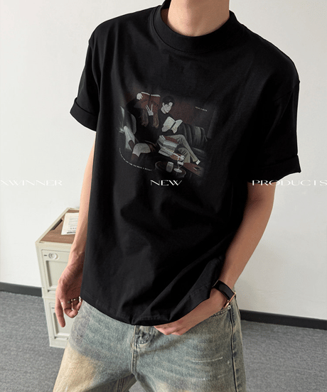 シネマティックライフ アートグラフィック ルーズTシャツ / 3color