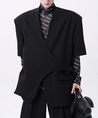 アシンメトリー ラップジャケット