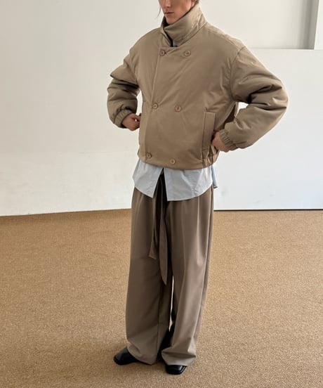 ハイネックショートパデッドジャケット
