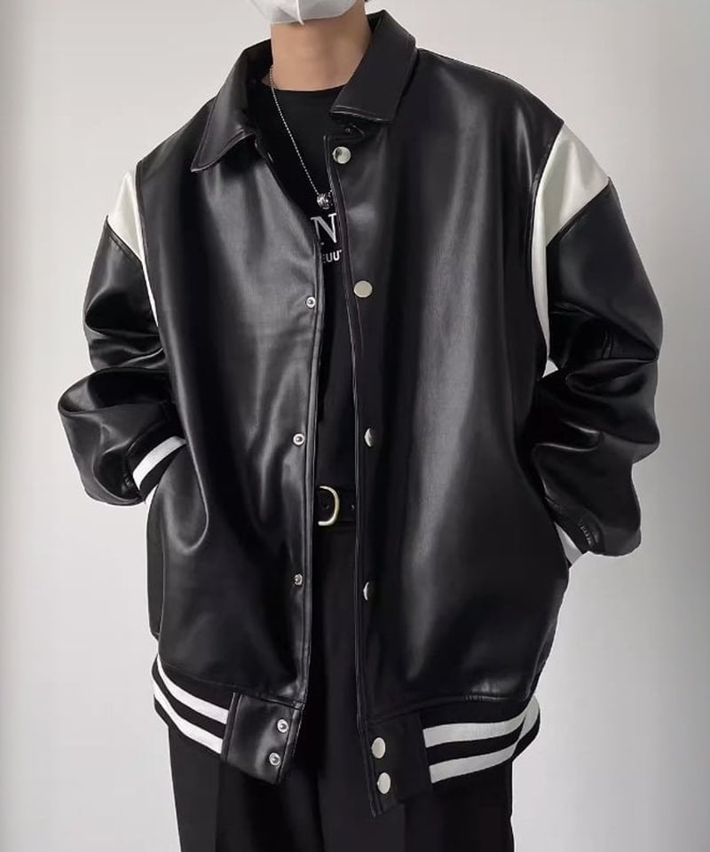 レザー スタジアムジャンパー | ness.