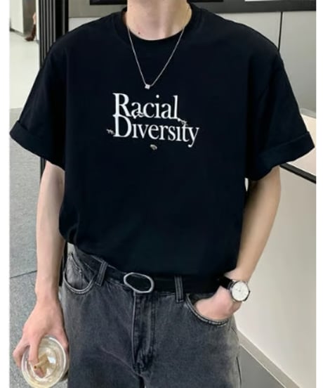 レタリング オーバーサイズTシャツ / 2color