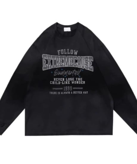 ウォッシュドグラフィック ロングスリーブシャツ / 2color