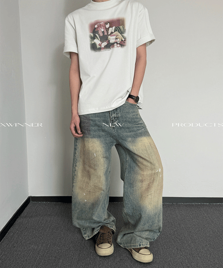 シネマティックライフ アートグラフィック ルーズTシャツ / 3color