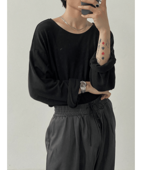 ルーズフィット ロングスリーブTシャツ / 2color