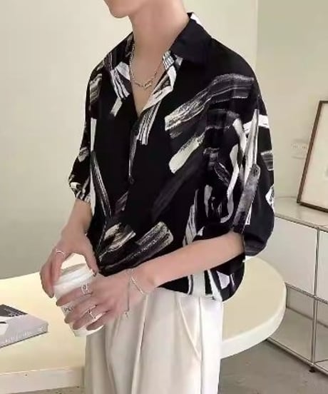 インクフラワー タイダイシャツ
