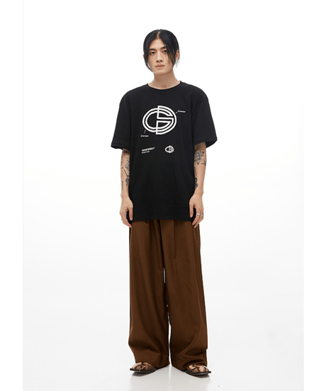 ジェネシスボーイ チョークロゴ ルーズシルエット Tシャツ / 5color