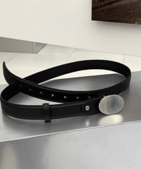 ラウンドバックル レザーベルト