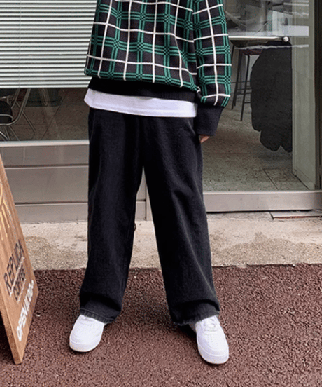 ヴィンテージルーズ ワイドデニムパンツ / 2color