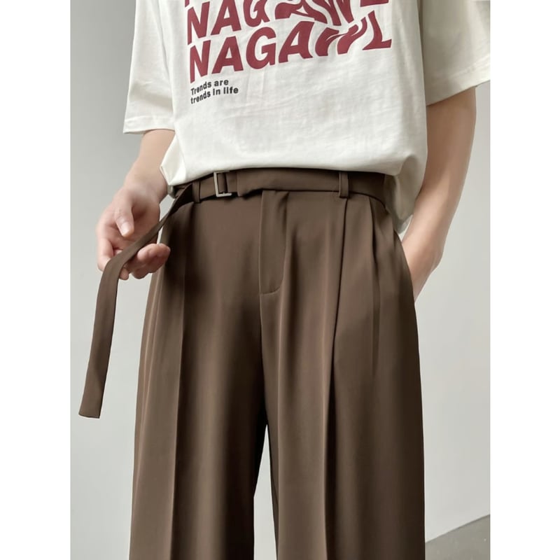 スラックス Never Free Belt Slacks (2color) ベルトレス スラックス / 2color | ness.
