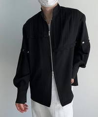 モダンデザイン スナップジャケット