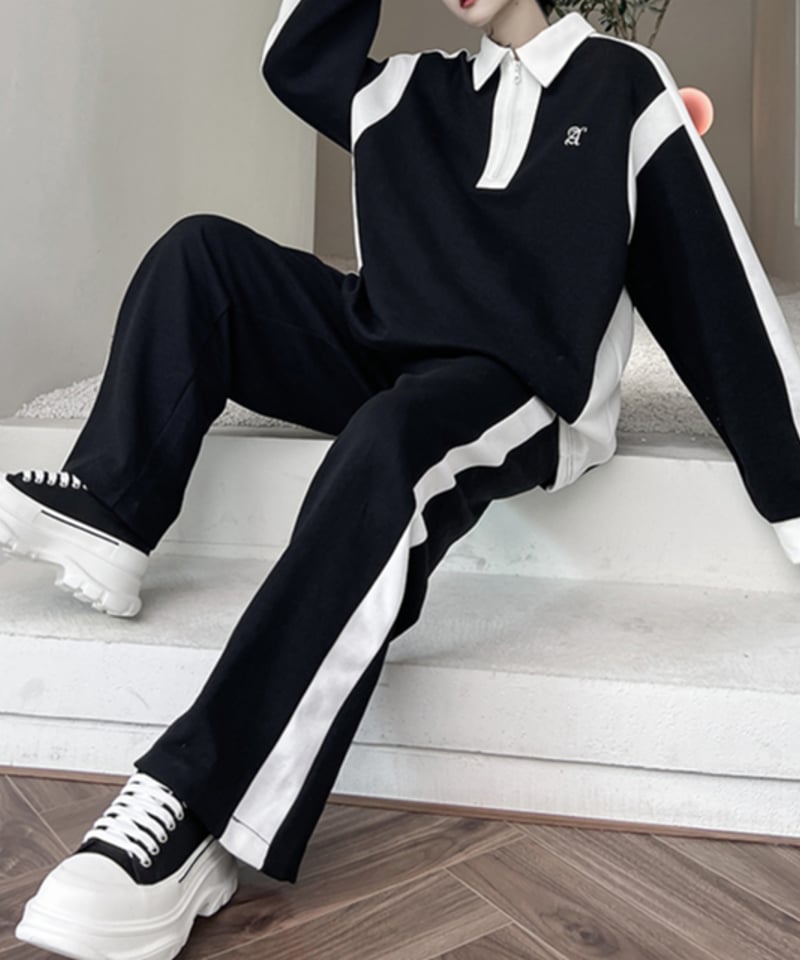 モノトーンスウェット セットアップ / 2color | ness.