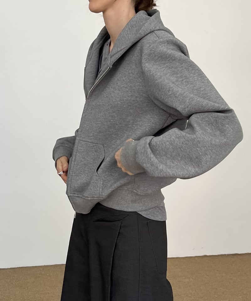 ダブルジップ ヘビーウェイト スタンドフーディー / 2color | ness.