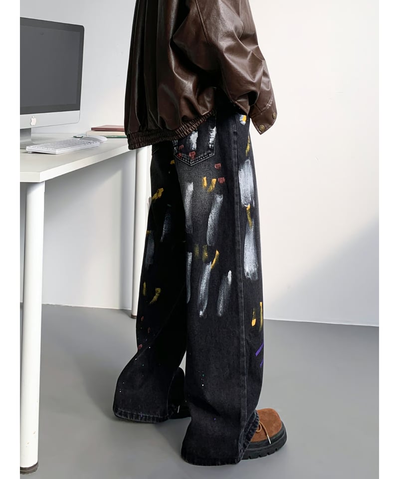 go!go!vanillas　ジェットペイントデニム go!go!vanillasジェットペイントデニム