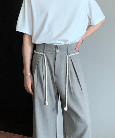 ロープベルト ルーズスラックス / 2color
