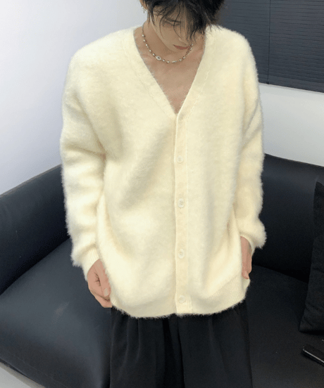 ソフトタッチ エアリーモヘアカーディガン / 3color