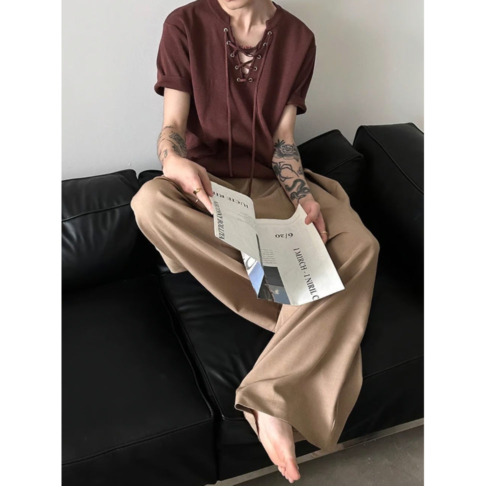 正規品 THE TOE グレー Vネック 長袖トップス TOPS – THE TOÉ