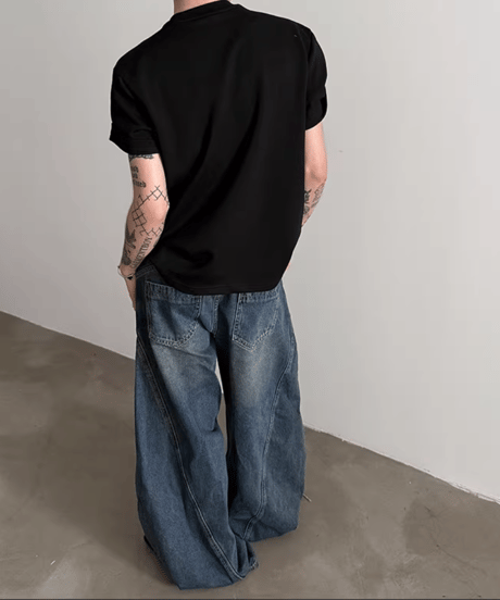 シャドーパネル・モードTシャツ / 2color