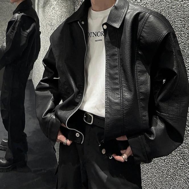 オーバーサイズ レザージャケット | ness.