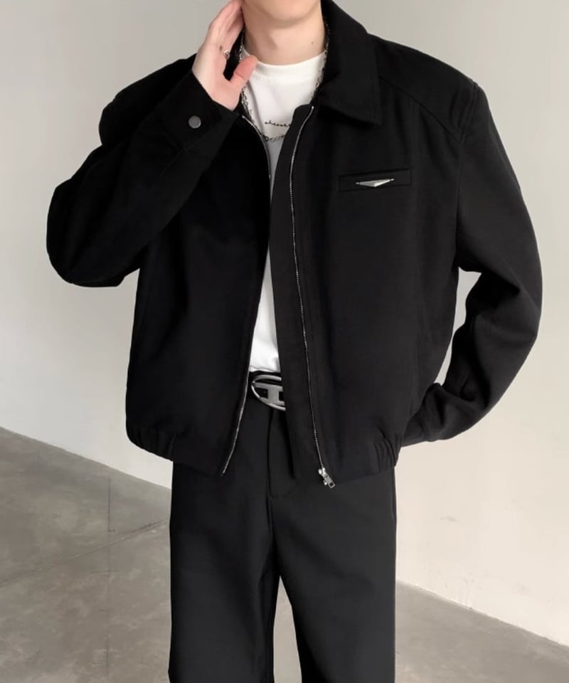 AD1992 ARCHIVE ショートジャケット スウィングトップ 短丈 黒 ショート丈 スイングトップジャケット / 2color | ness.