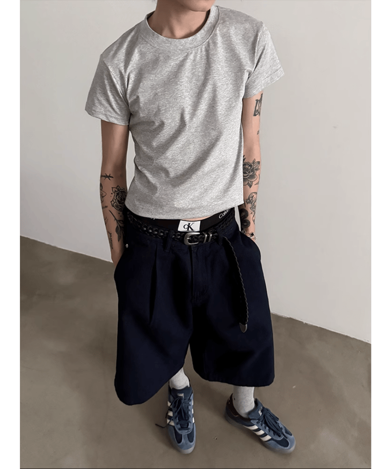 ワイドシルエット バギーハーフパンツ | ness.