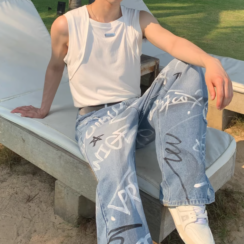 グラフィティ デニムパンツ | ness.