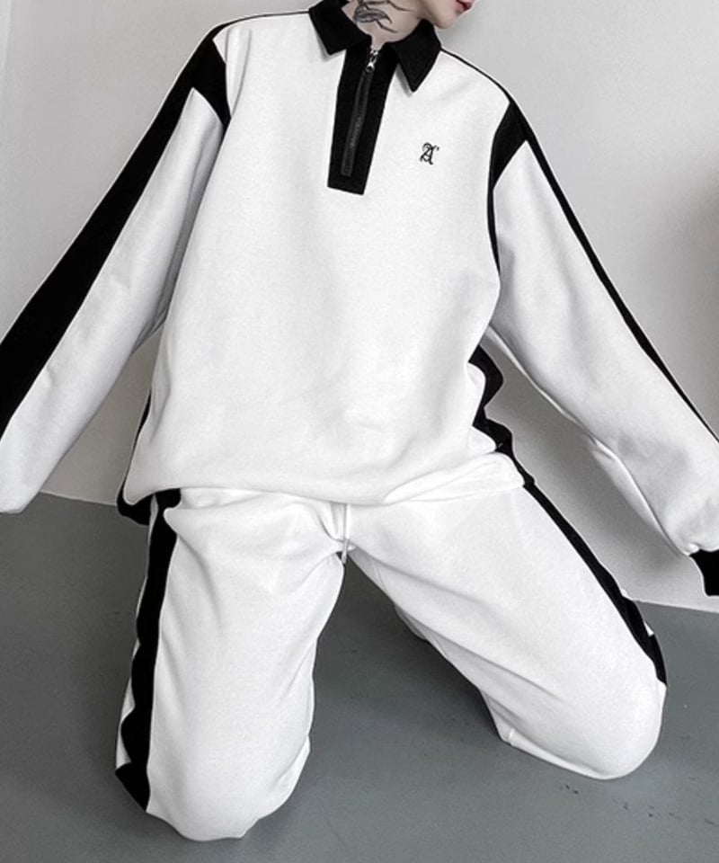モノトーンスウェット セットアップ / 2color | ness.