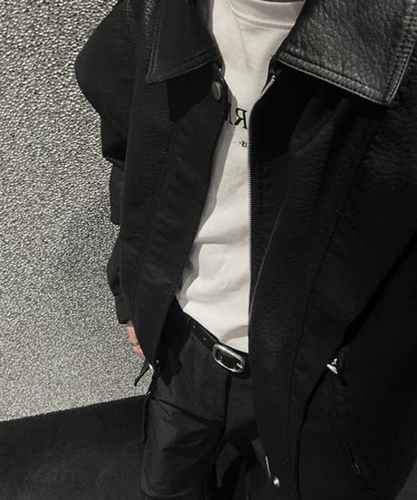 オーバーサイズ レザージャケット