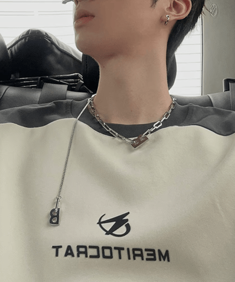 バイカラー ルーズシルエットTシャツ