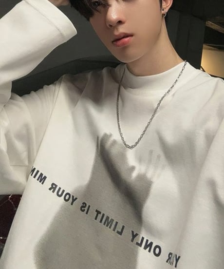 シャドウハンドプリント ルーズロンTEE / 2color