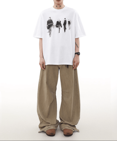 ヒューマン フォトグラフィックTシャツ / 3color