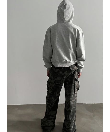 ワイドシルエット ジップパーカー / 3color