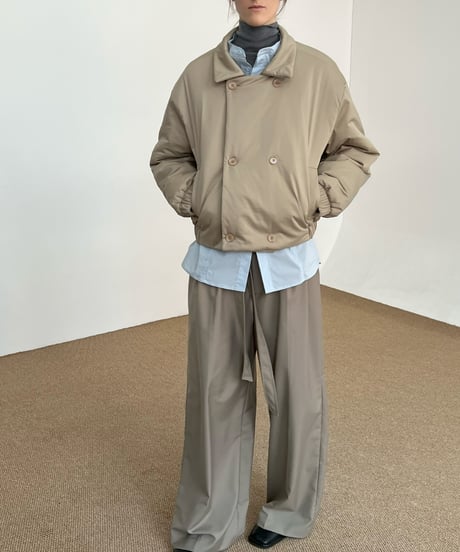 ハイネックショートパデッドジャケット