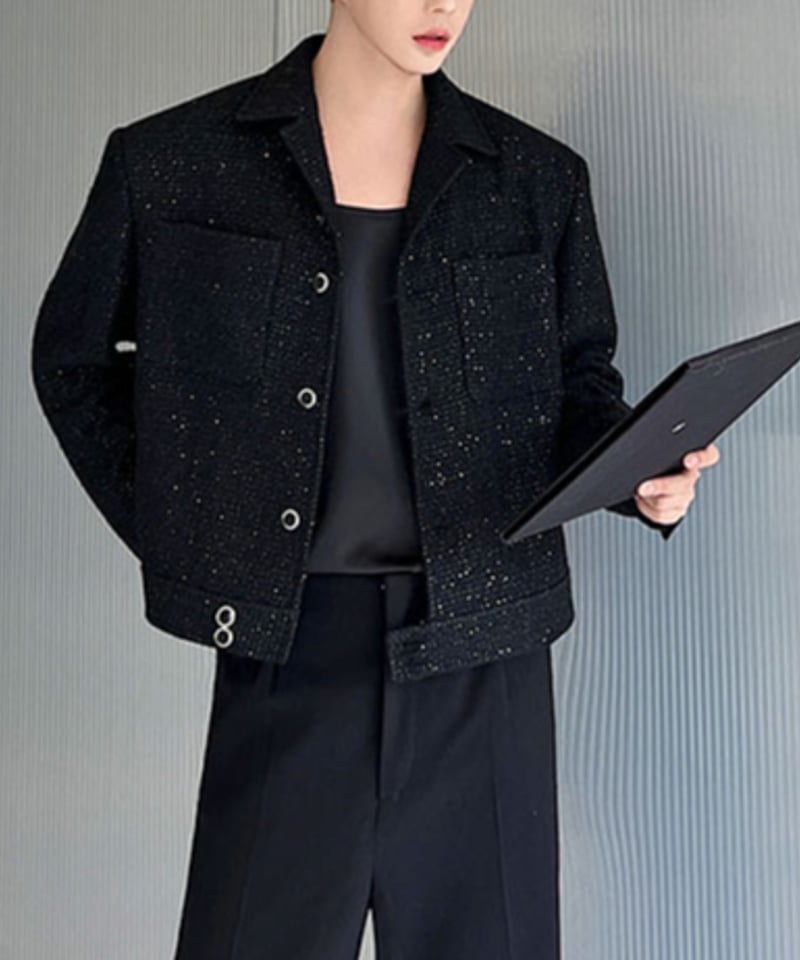 ラグジュアリーツイード ショートジャケット / 2color | ness.