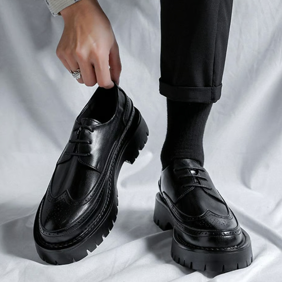 厚底ラグソール ダービーシューズ | ness.