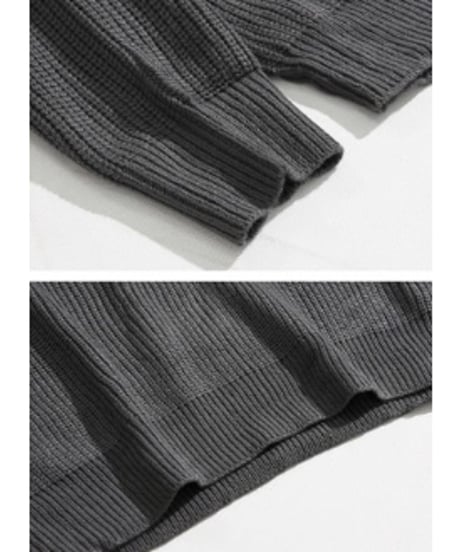 ルーズフィット ポロニットプルオーバー / 2color