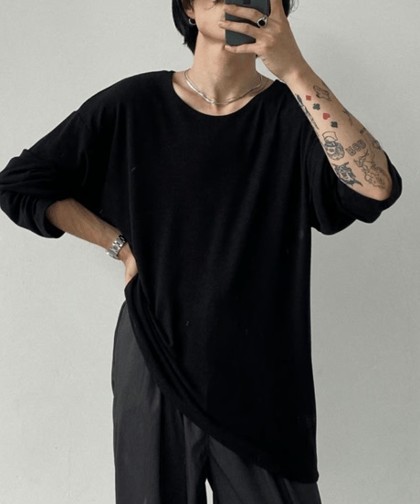 ルーズフィット ロングスリーブTシャツ / 2color