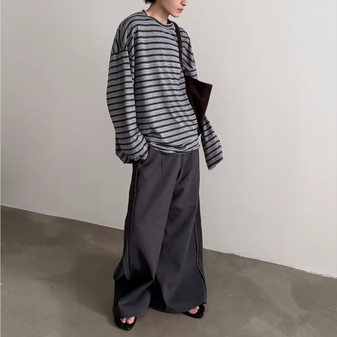【THE NORTH FACE】ロングスリーブマルチボーダーティー ルーズフィット マルチボーダー ロングスリーブTシャツ / 2color
