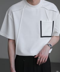 モダンポケット デザインTシャツ / 2color