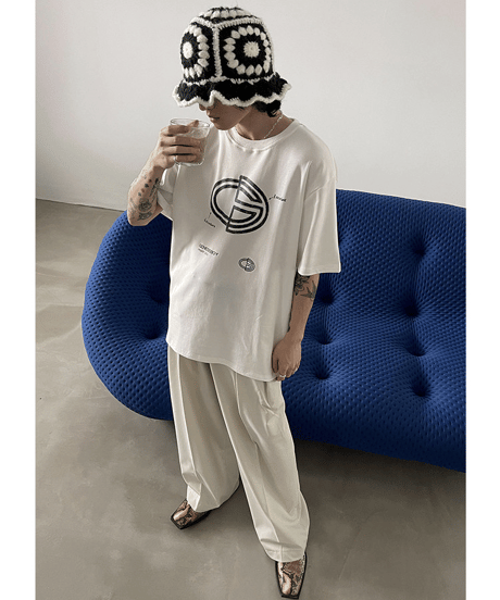 ジェネシスボーイ チョークロゴ ルーズシルエット Tシャツ / 5color