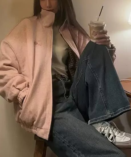 チェック リバーシブルジャケット