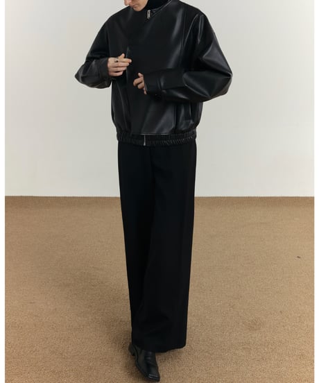 オーバーラップデザイン レザージャケット