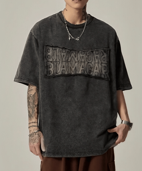 ヴィンテージリバース ロゴエンボスTシャツ / 2color