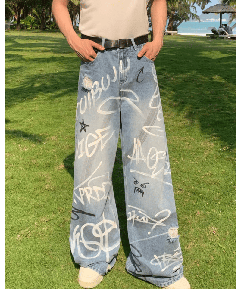 X-LARGE グラフィティプリント デニムパンツ XLARGE エクストララージ GRAFFITI DENIM PANTS デニム パンツ