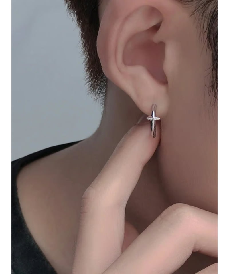 スターサークル フープピアス two-piece set | ness.