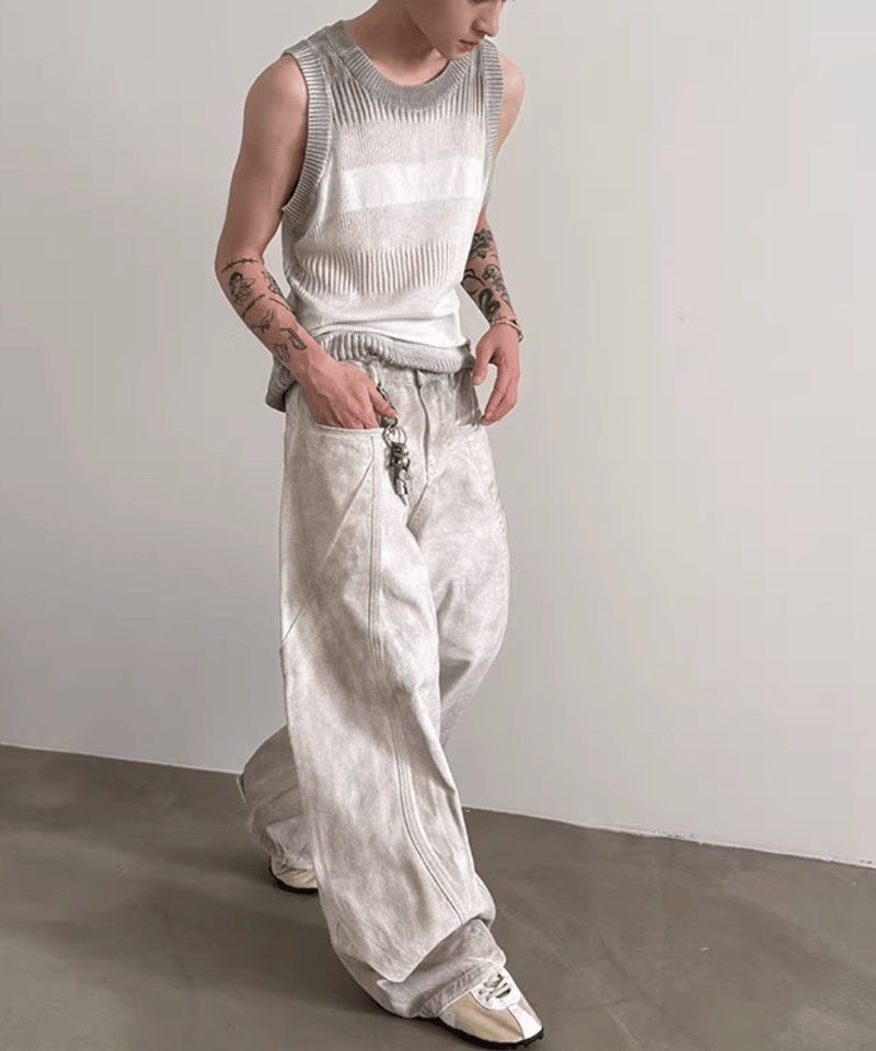 グラデーションリブニット タンクトップ / 2colors | ness.